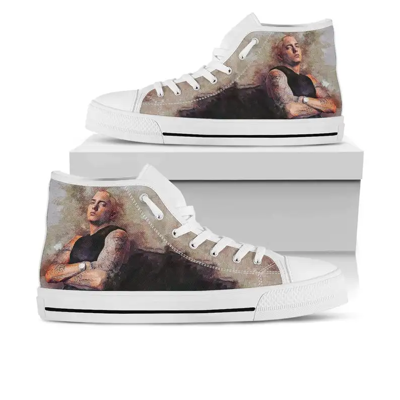 

Eminem Custom Hightops Casual Sneakers Shoes For Man High For Men/high Quality Handiness Light Weight Sneakers