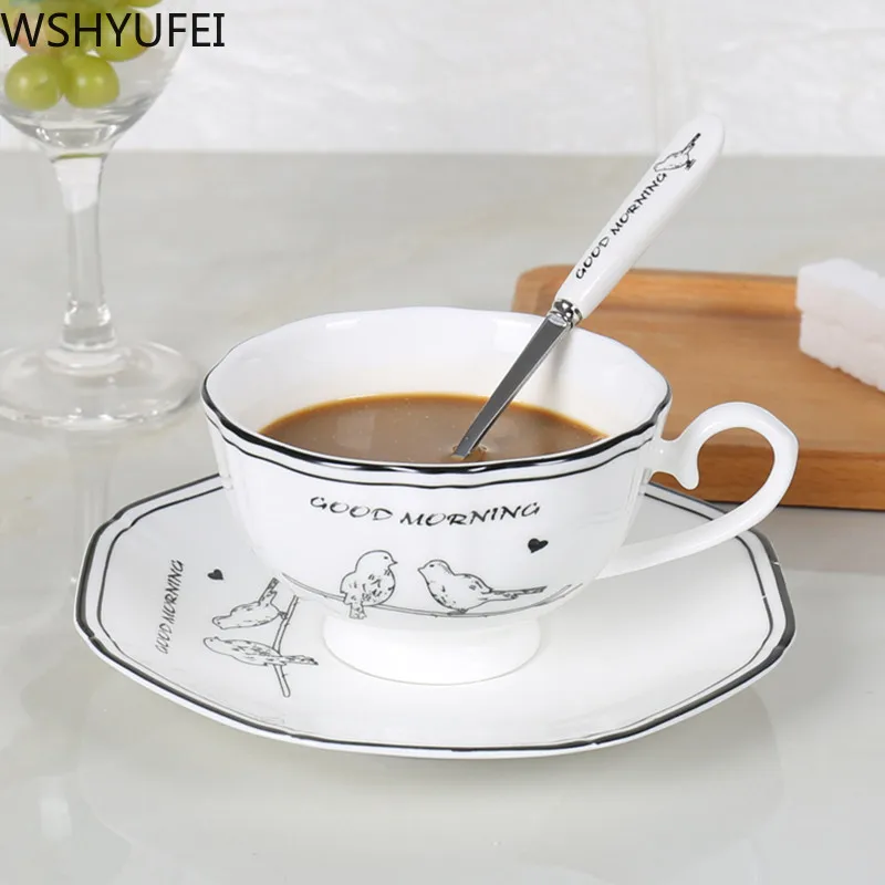 Современная роскошная керамическая кофейная чашка красная кружка для молока