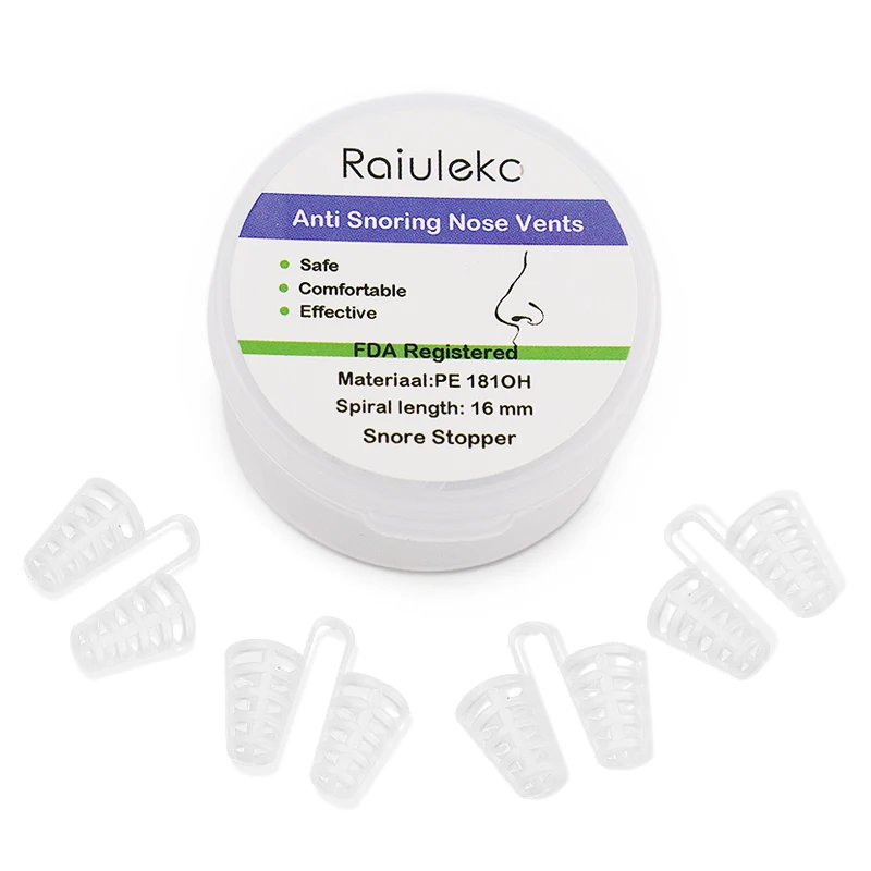 2 коробки = 8 шт. анти храп против храпа апноэ зажим для носа дыхательный аппарат