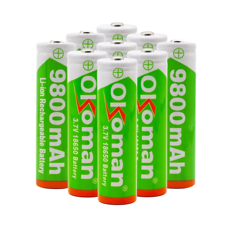 2020 Новый 3 7 V 18650 9800mAh аккумуляторная батарея высокой емкости литий ионная для