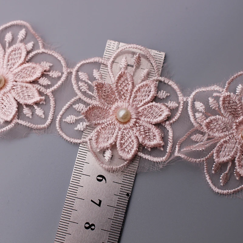 10 шт. двухслойная вышитая кружевная лента для платья|Кружево| |