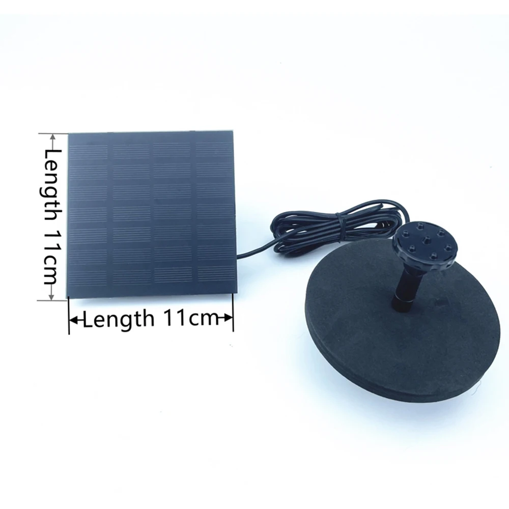 Водяной фонтан на солнечной батарее 1 2 Вт садовый плавающий водяной водопад