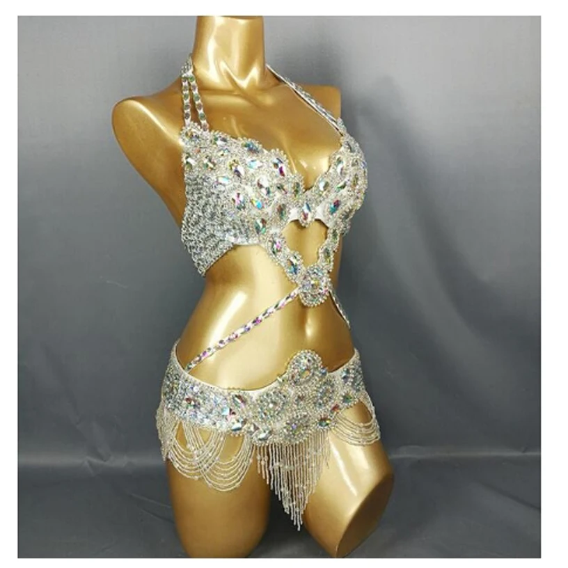 Женский костюм для танца живота пикантная одежда ночного клуба сцены комплект из