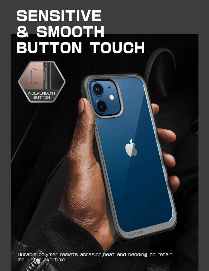 wooden phone cases Cho iPhone 12 Mini 5.4 Inch (Phát Hành Năm 2020) bảo Vệ SUPCASE UB Phong Cách Cao Cấp Lai Ốp Lưng Bảo Vệ Ốp Lưng Trong Suốt Nắp Lưng Caso apple silicone case