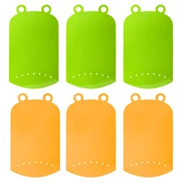 6pcs cutting board fruit vegetables replacement flexible mat meat textured home pp rectangle chopping block kitchen tool food