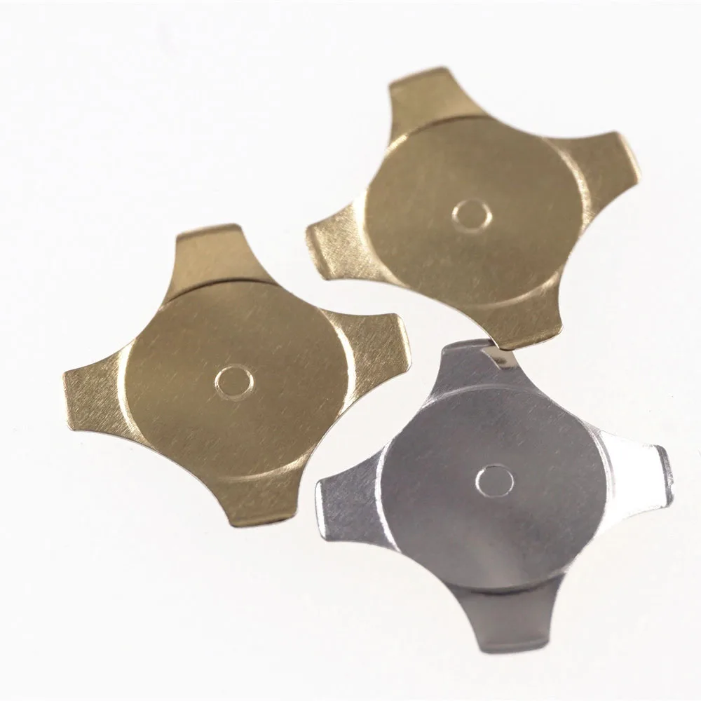 Позолоченный металлический купольный переключатель диаметром 100 мм с 4 ножками 12