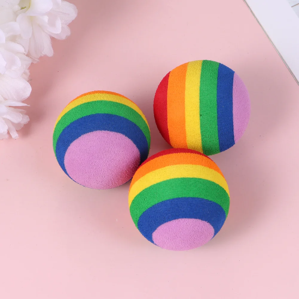 

20pcs Rainbow EVA Training Stretchy Indoor Practice Balls for Indoor Playground Sports