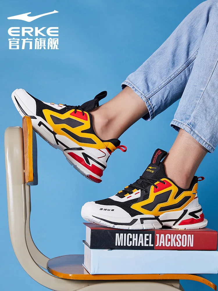 

Erke official sports shoes men's winter students' casual shoes new ins fashion men's shoes father's running shoes