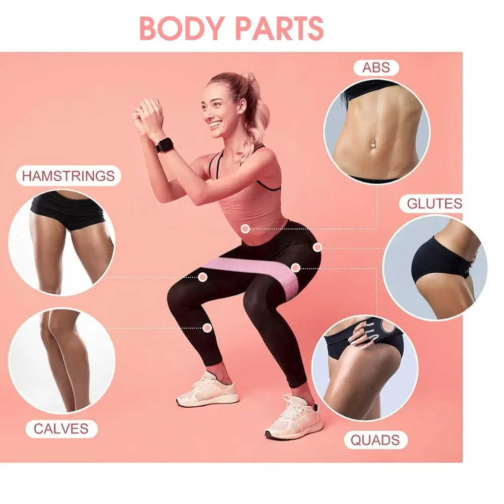 Набор лент сопротивления Booty Builder Hip Workout Circle для мужчин и женщин мужская силовая