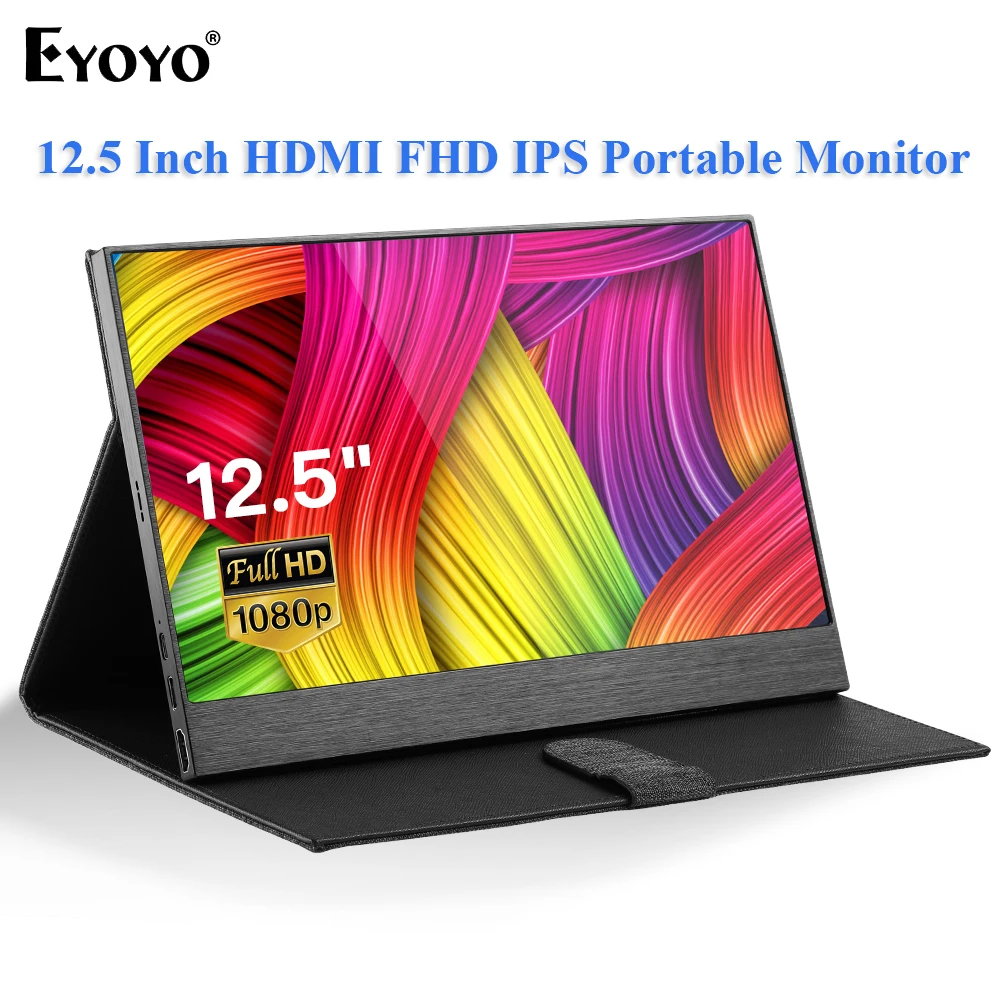 Портативный игровой монитор Eyoyo EM12U 12 5 дюйма IPS MoniEyoyo ЖК экран Hdmi ips 1080p FHD второй