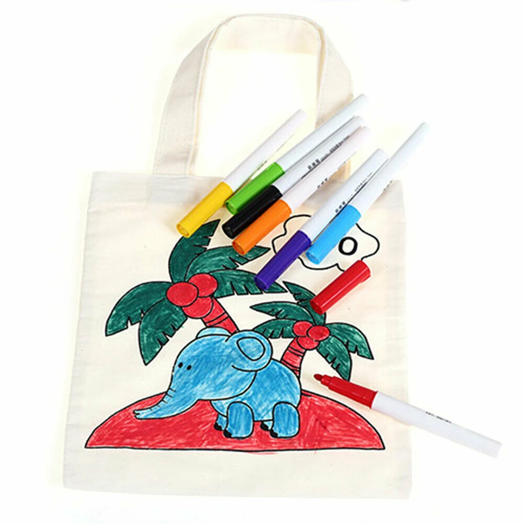 12 шт. Перманентный маркер для рисования на футболках и одежде|Цветные маркеры| |