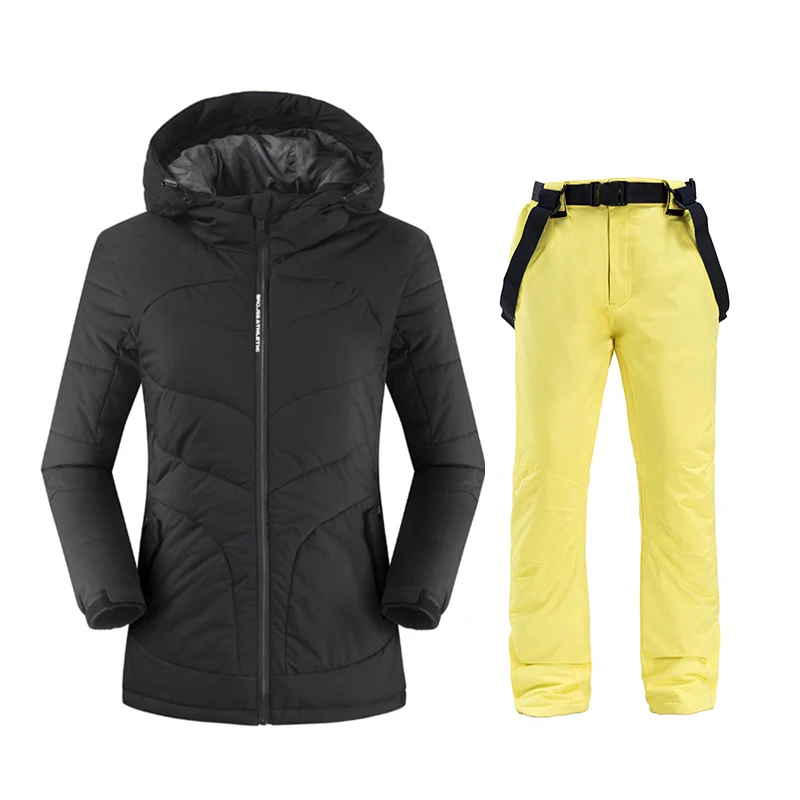 Костюмы для сноуборда женские зимние ветрозащитные водонепроницаемые комплекты