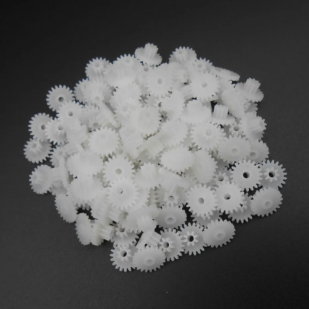100 шт. двухслойные зубчатые шестерни с диафрагмой 0 5 мм м 20 зубьев + 8 2 05 2B свободный