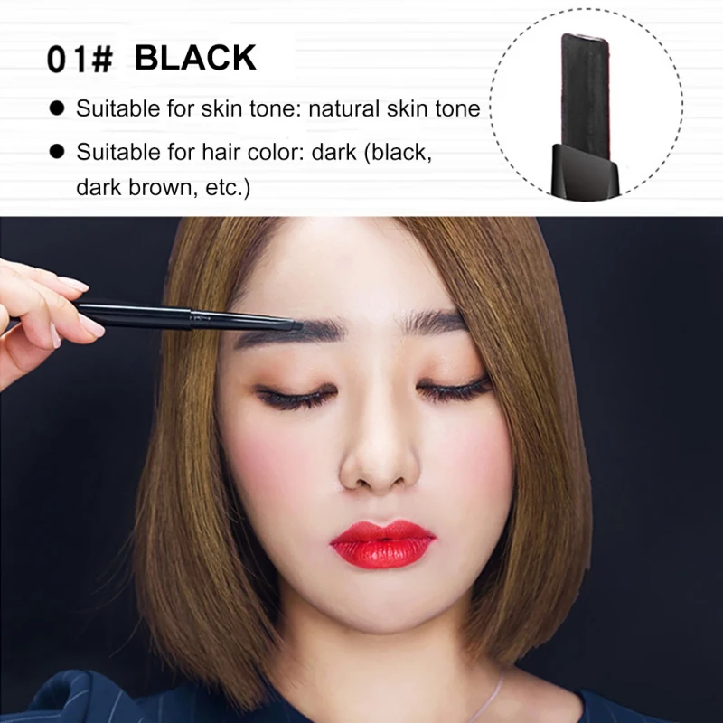 4 шт./компл. Нет цветущие вращающийся 6 Цвет Двусторонний карандаш для бровей