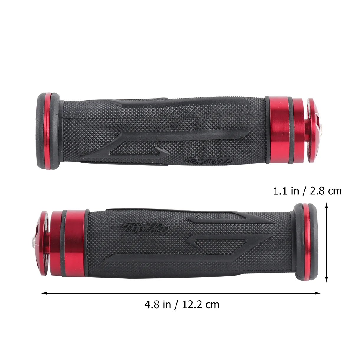 

Pair of Motorcycle 7/8 Inch Aluminium Handle Grips Handlebars (Black+Red)