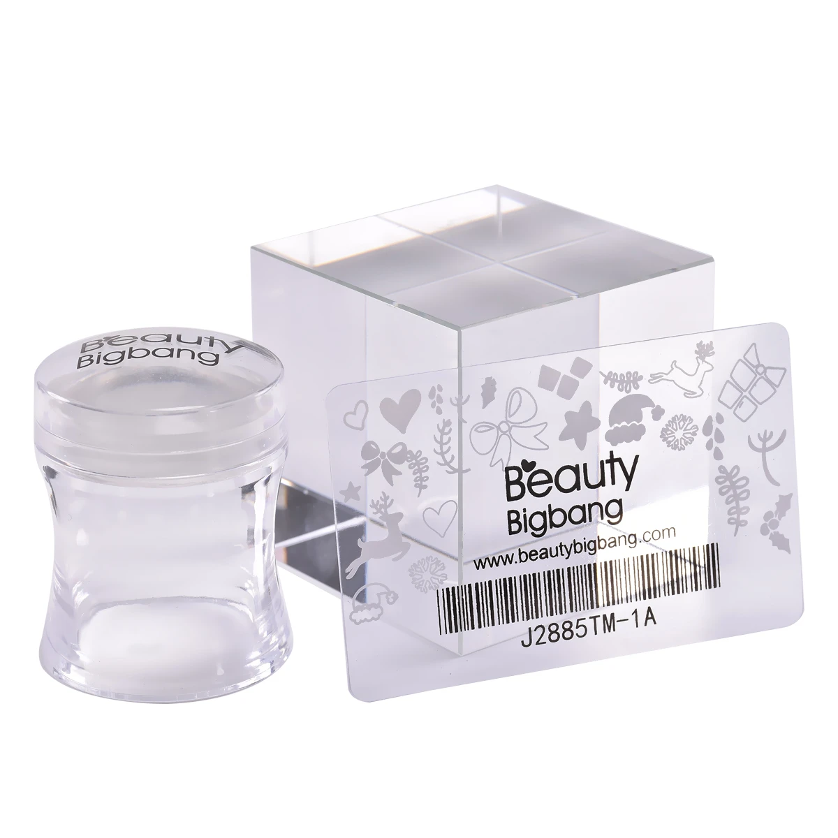 

Набор для стемпера для ногтей Beauty BigBang, резиновый штамп, скребок для ногтей, прозрачный Желейный цветок, ручка, шаблон для дизайна ногтей, искусственный инструмент