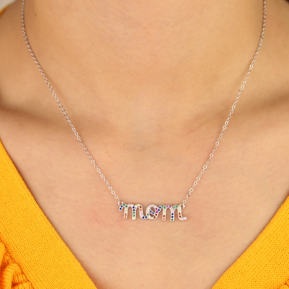 100% Стерлинговое Серебро 925 пробы красочная Радуга Cz Ювелирные изделия День