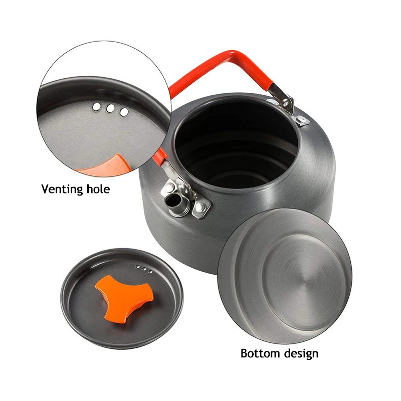 Набор кастрюль для кемпинга на открытом воздухе посуда походный чайник пикника