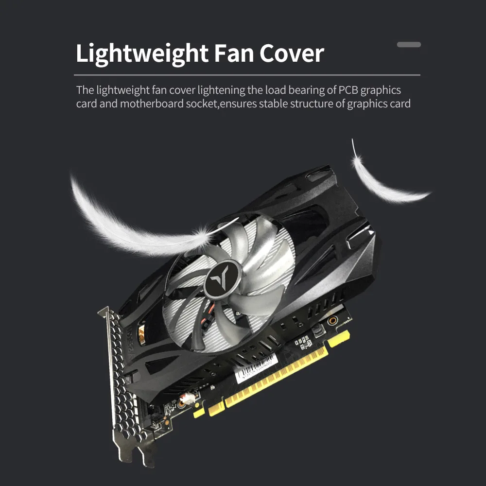 Yeston GTX1050Ti 4G D5 TD Ga mi ng Графика карты 1291 1392 МГц/7008 МГц 4G/128 бит/GDDR5 памяти DVI D/HD MI/DP