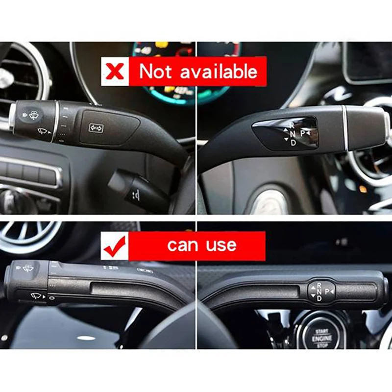 

Car Sticker Steering Wheel Shift Lever Wiper Rod Cover Trim Frame for Benz a B CLA GLB GLA Cl W177 V177 W247 2020