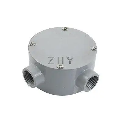 G1/2 &quotпрямоугольный два отверстия Соединительный металлический круглый ящик для
