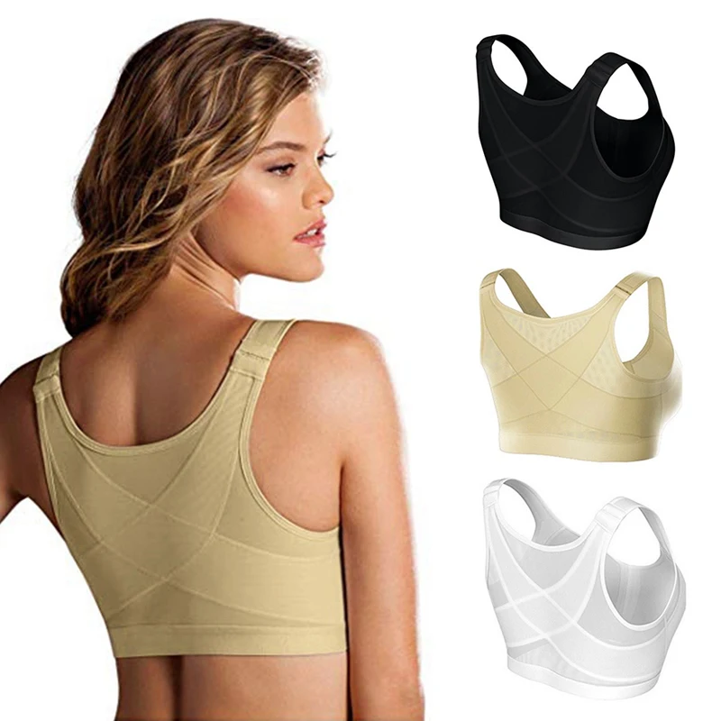 

Posture Corrector Lift Up Bra Women Cross Back Bra Breathable Underwear Shockproof Sports Top gym Fitness Vest Bra plus Size