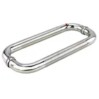 Офисная утолщенная стеклянная дверная ручка из нержавеющей стали 304, большие дверные ручки для душевой, ванной комнаты, 40 см