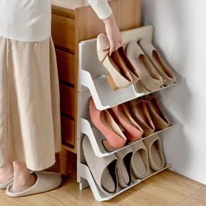 durable shoe organizer footwear support slot space saving cabinet closet stand shoes storage rack shoebox free global shipping