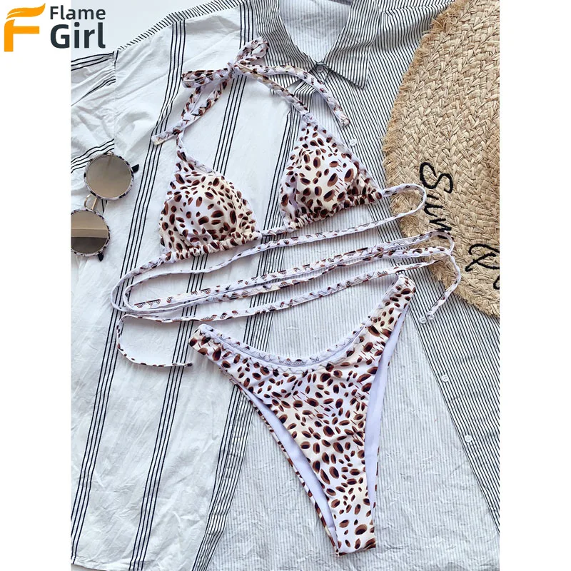 

Leopard Bikini 2021 Swimsuit Women Swimwear Two-piece Suit Push Up Bathing Suits Beachwear Swimming Suit for Women Sexy Bikini