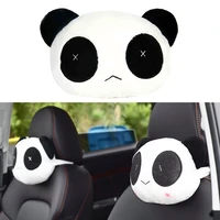 lovely cute panda car headrest pillow neck rest support cushion pad auto head rest mat pillow automobile interior accessories