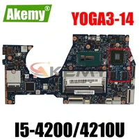 nm a381 laptop motherboard for lenovo yoga 3 14 yoga3 14 mainboard with i5 42004210u cpu 2g video card 100 fully tested