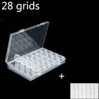 285664 шт. мелкая сетка Регулируемый Прозрачный Пластик ящик для хранения для Алмазная мозаика инструмент коробка особой формы из бисера Организатор