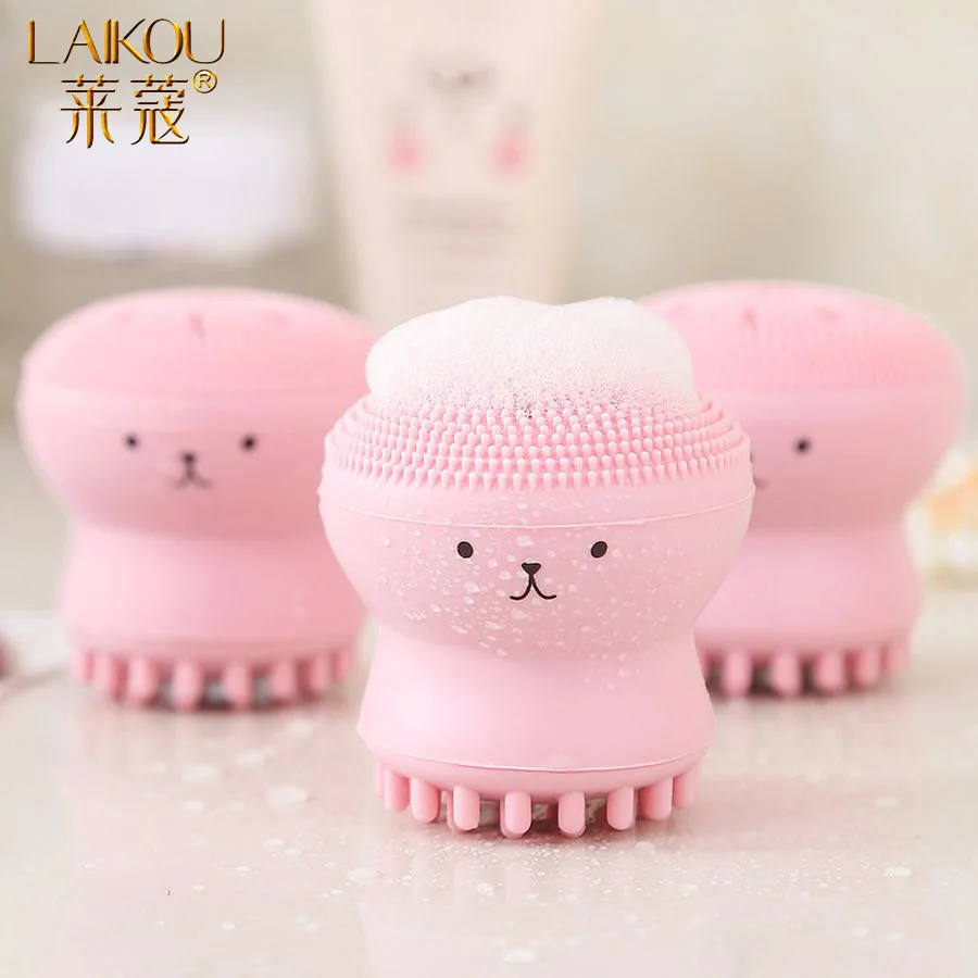 Силиконовая Очищающая щетка для лица LAIKOU Mimi Массажная очищения кожи глубокая