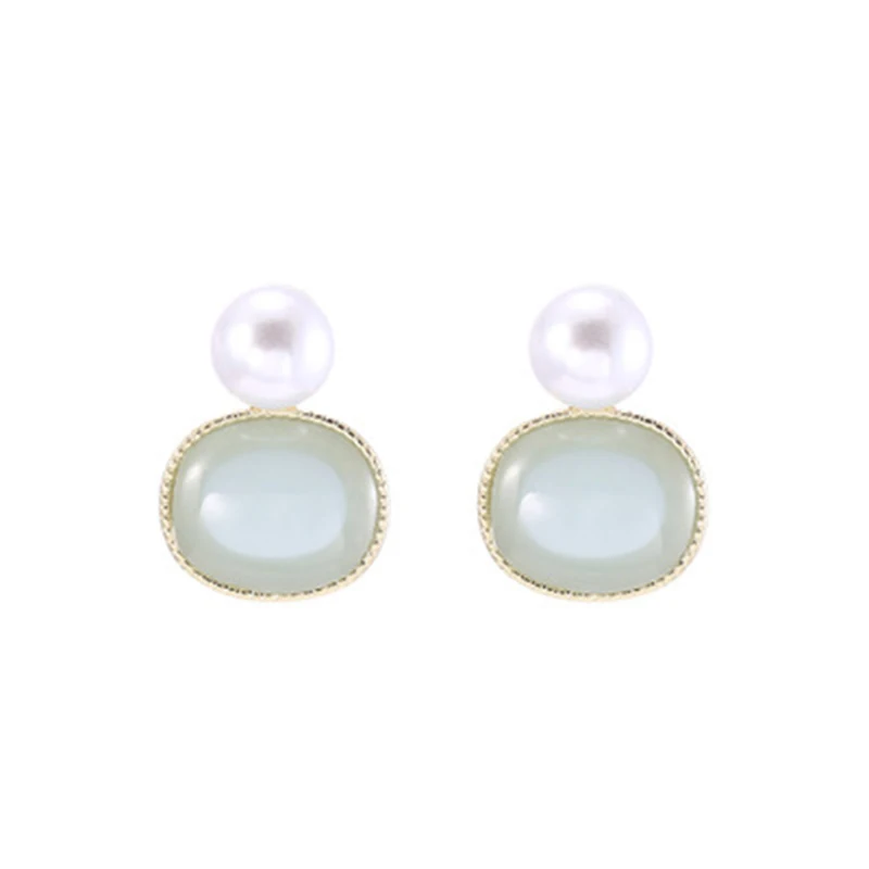 2019 Новое геометрическое овальное ретро кулон жемчужное ухо проколотое клип