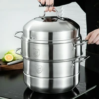 gas stove household boilers stainless steel universal food steamer cooker couscous soup faitout cuisine kitchen supplies dk50bs