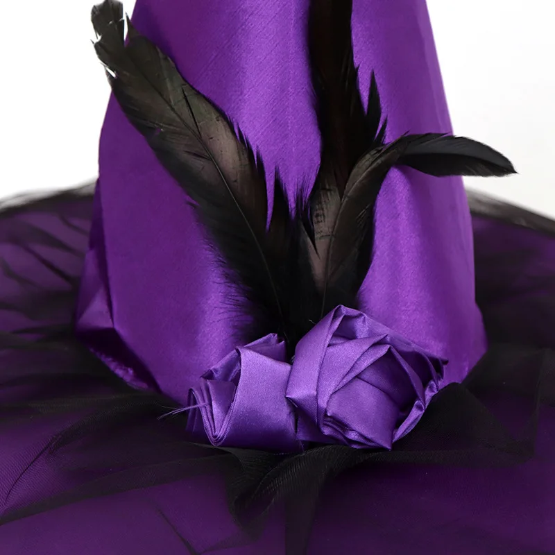 Новинка 2019 реквизит в виде шара на Хэллоуин марлевая шапка волшебника с пряжкой