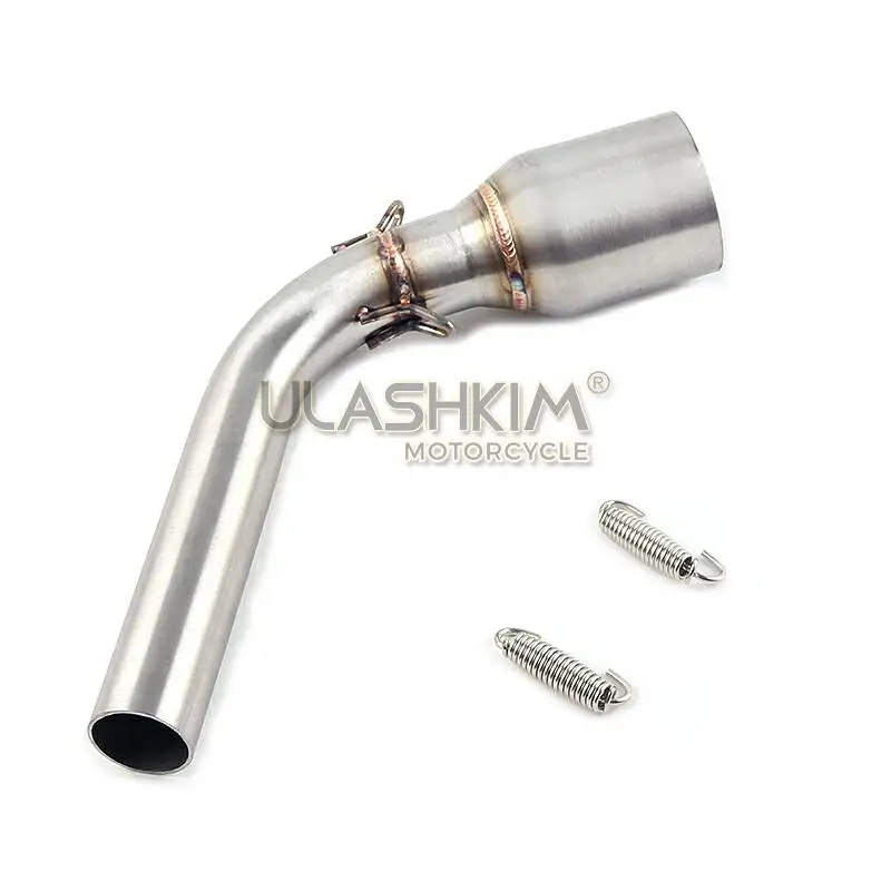 Мотоцикл выхлопной трубы ссылку углеродное волокно выхлопная средняя труба побег для honda гром MSX 125 MSX 125 2013- slip on Q