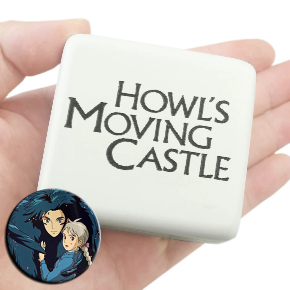 Деревянная музыкальная шкатулка ручной работы Merry Go Round of Life подвижный замок Howl