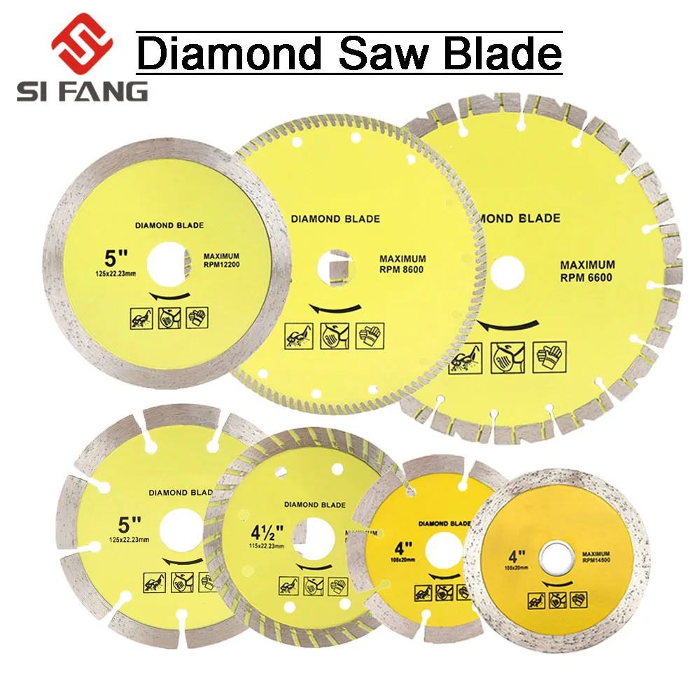 Алмазный диск для резки сухой и влажной диаметр 4 5 7 8 9 10 дюймов мрамора гранита