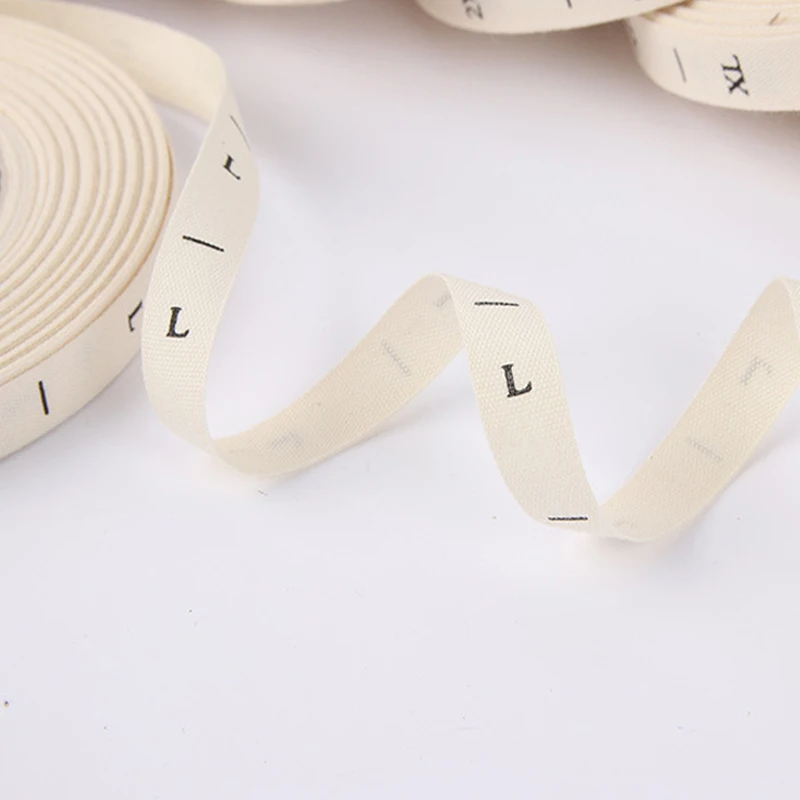 Бесплатная доставка 100% ярлыки размеров из мягкого хлопка для одежды без вреда