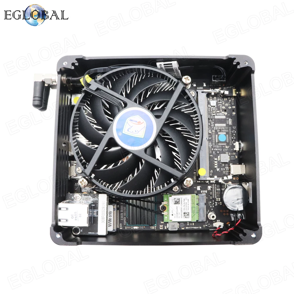 S210 игровой Мини компьютер Intel Core i9 9880H i7 9850H 2 * Lans DDR4 M.2 PCIE Micro PC Windows 10 Linux 4K HTPC DP