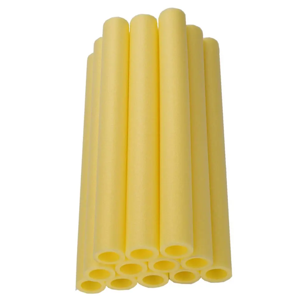 

12 PCS Trampoline Pole Cover Padding Foam Tube Foam Tube Sponge Protection Trampoline Fence Yellow Anti-collision Accessories