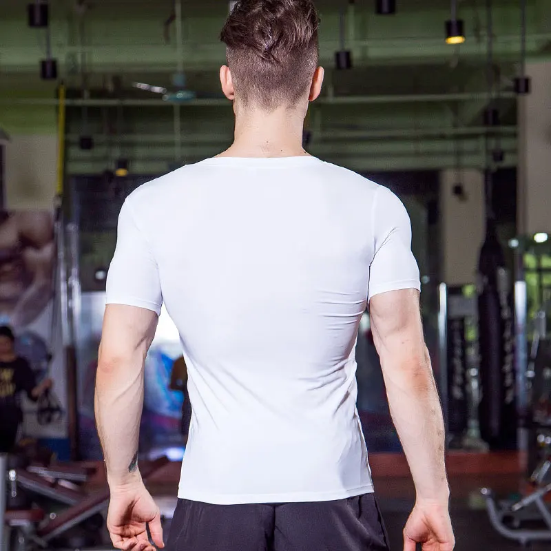 Мужские быстросохнущие рубашки для фитнеса Рашгард Мужской теннис баскетбол