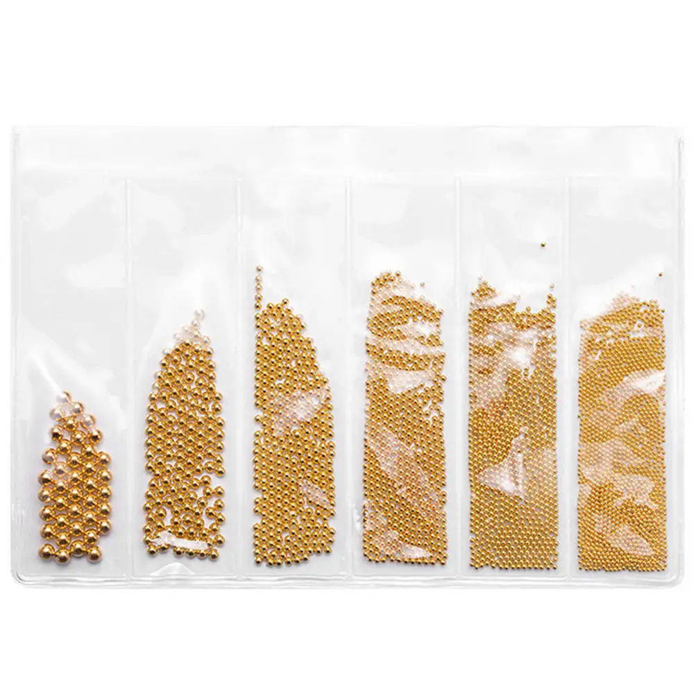 Мини-икра для дизайна ногтей 1 бутылка золотого и серебряного цвета опционально