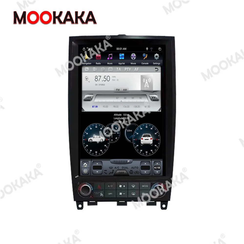 Tesla 4 + 128 ГБ Android PX6 для Infiniti QX50 EX25 EX35 EX30 EX37 2006-2015 Автомобильный мультимедийный