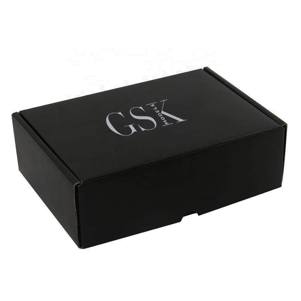 Индивидуальная коробка для упаковки парфюма с принтом логотипа черная отправки