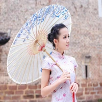 chinese silk cloth umbrella classical style decorative umbrella wedding party decorative umbrella ornament props