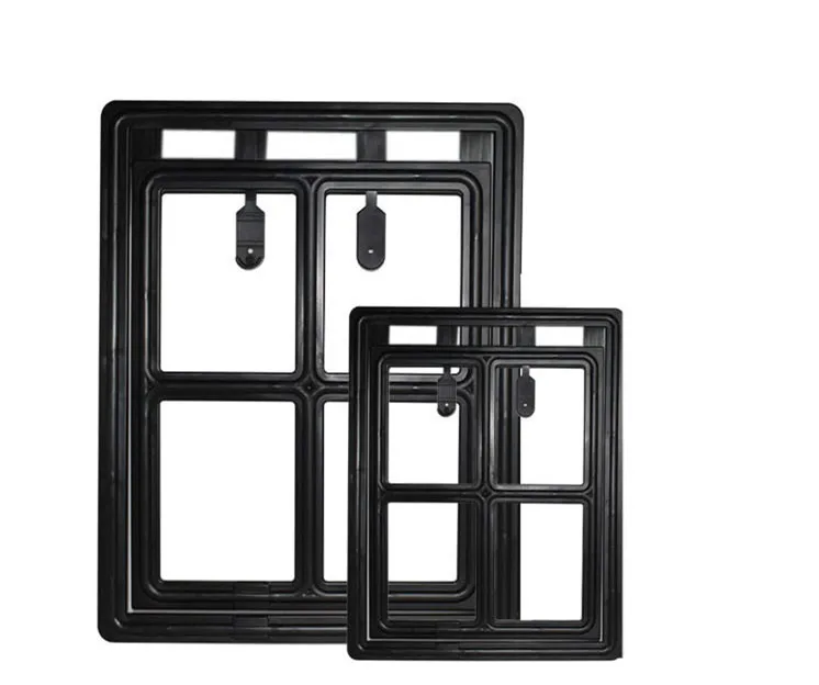 Black Дверь для кошки, маленькая дверь для питомца, кошки, собаки, ворота, товары для питомцев, пластиковая дверь Dieren Benodigheden, дверь для домашних животных - Color: Black