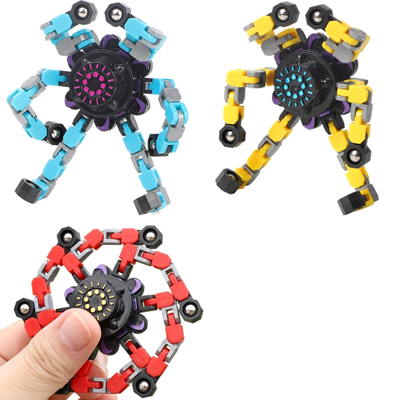 

New Deformed Fidget Spinner Chain Toys For Children Antistress Hand Spinner Vent Toys Adult Stress Relief Sensory Gyro Gift