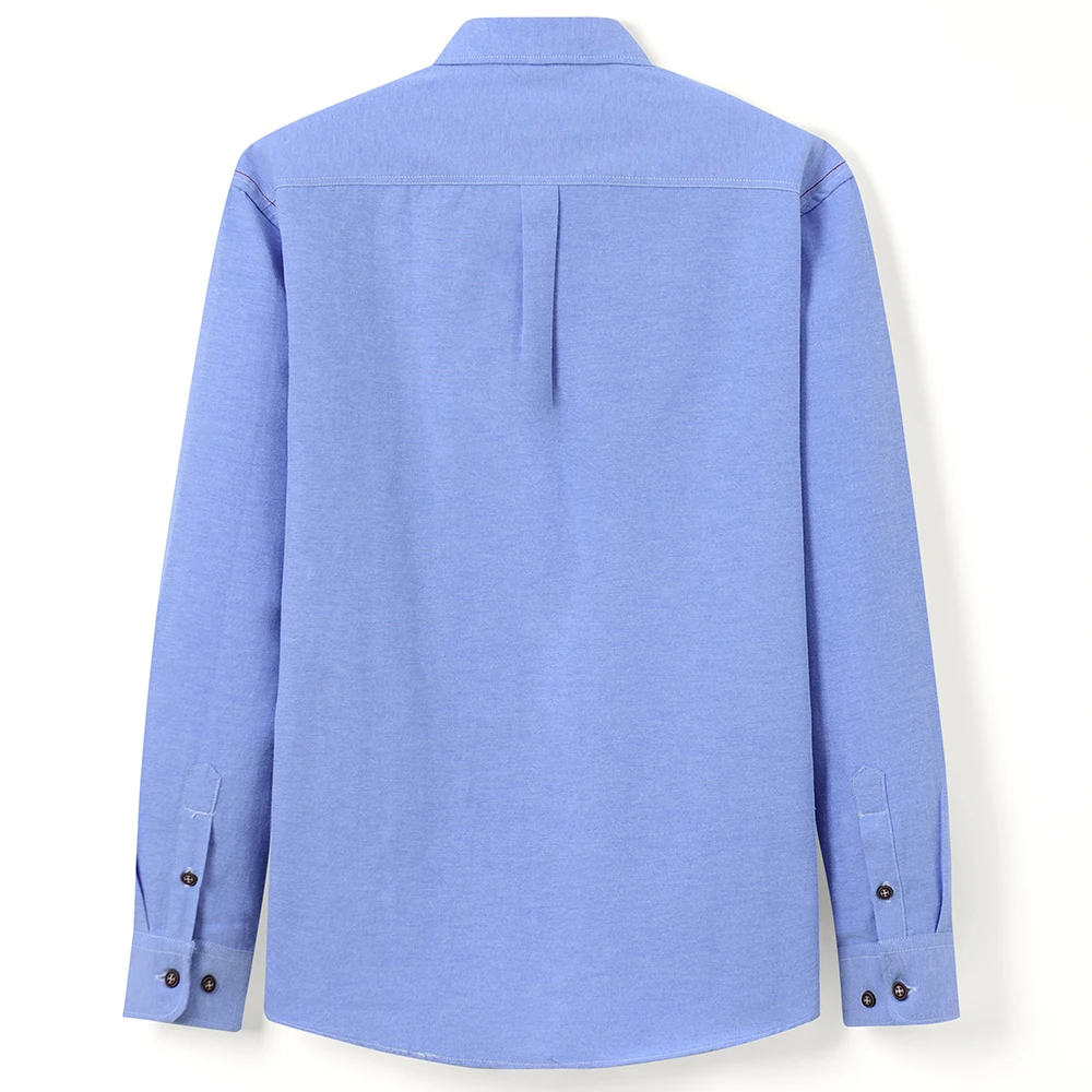 

Casual Mens Shirt Thick Oxford Cotton Long Sleeve Fashion Design Slim Fit Breathable Fashionable